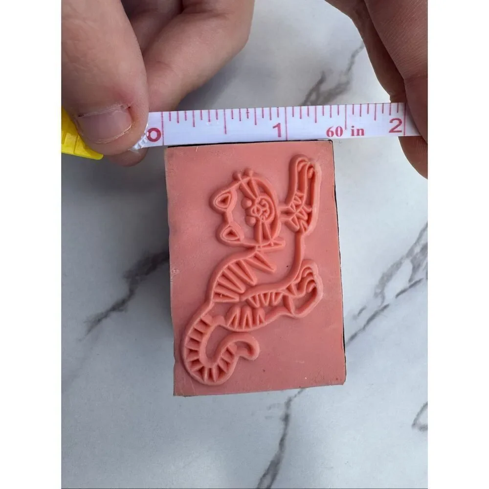 New Cartoon Cat Rubber Stamp